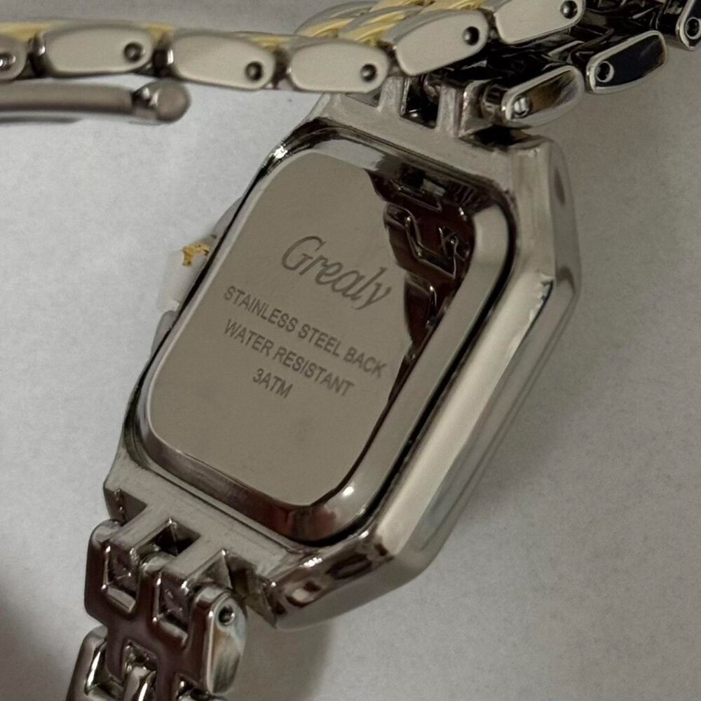 Sku:0345 gold silver watch stainless steel bracelet vintage style +in a gift bag - Picture 5 of 9